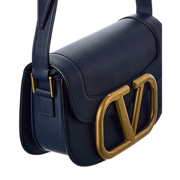 Valentino Supervee Leather Shoulder Bag, Black - Picture 3 of 5